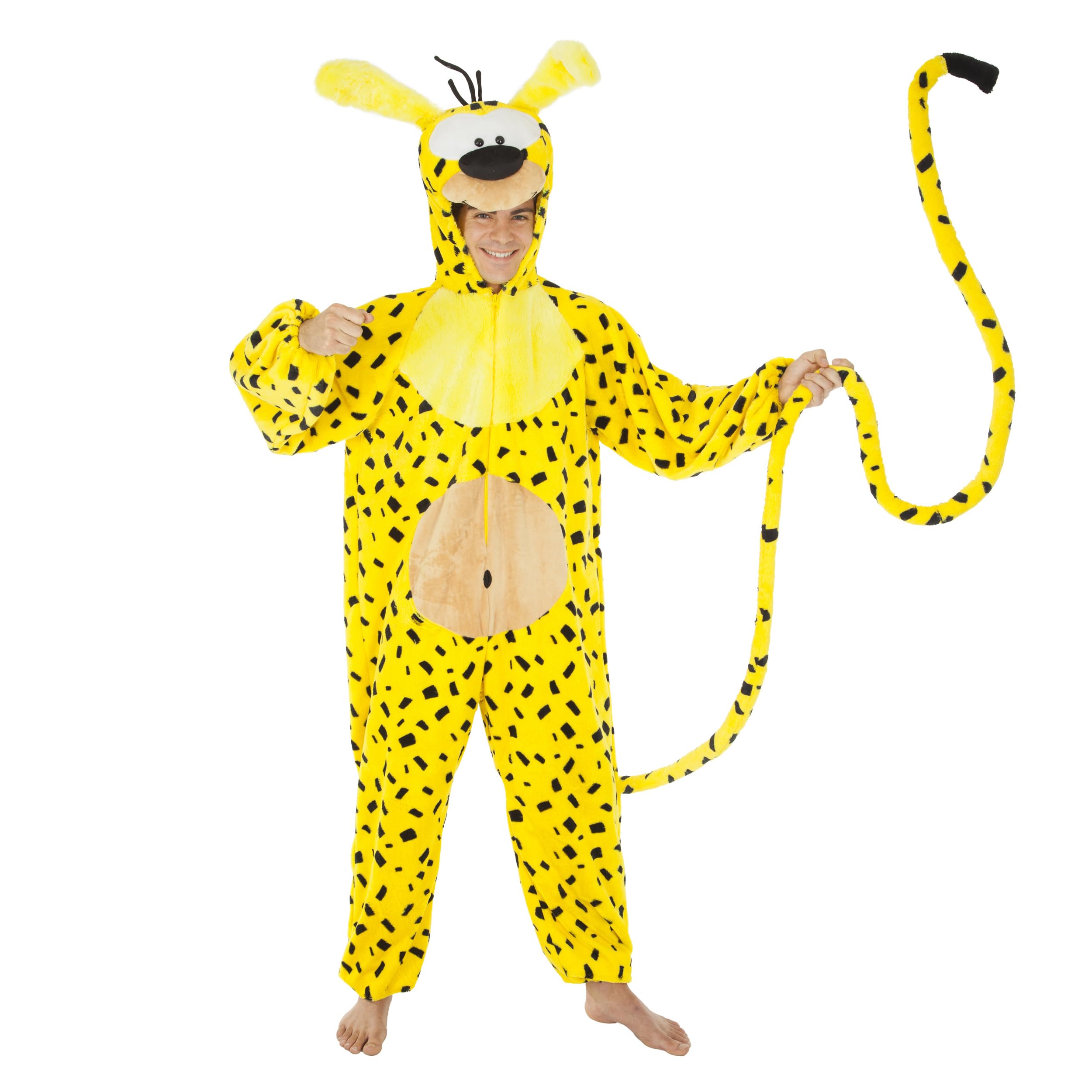 Chaks - kostium Marsupilami, żółty kombinezon dla dorosłych