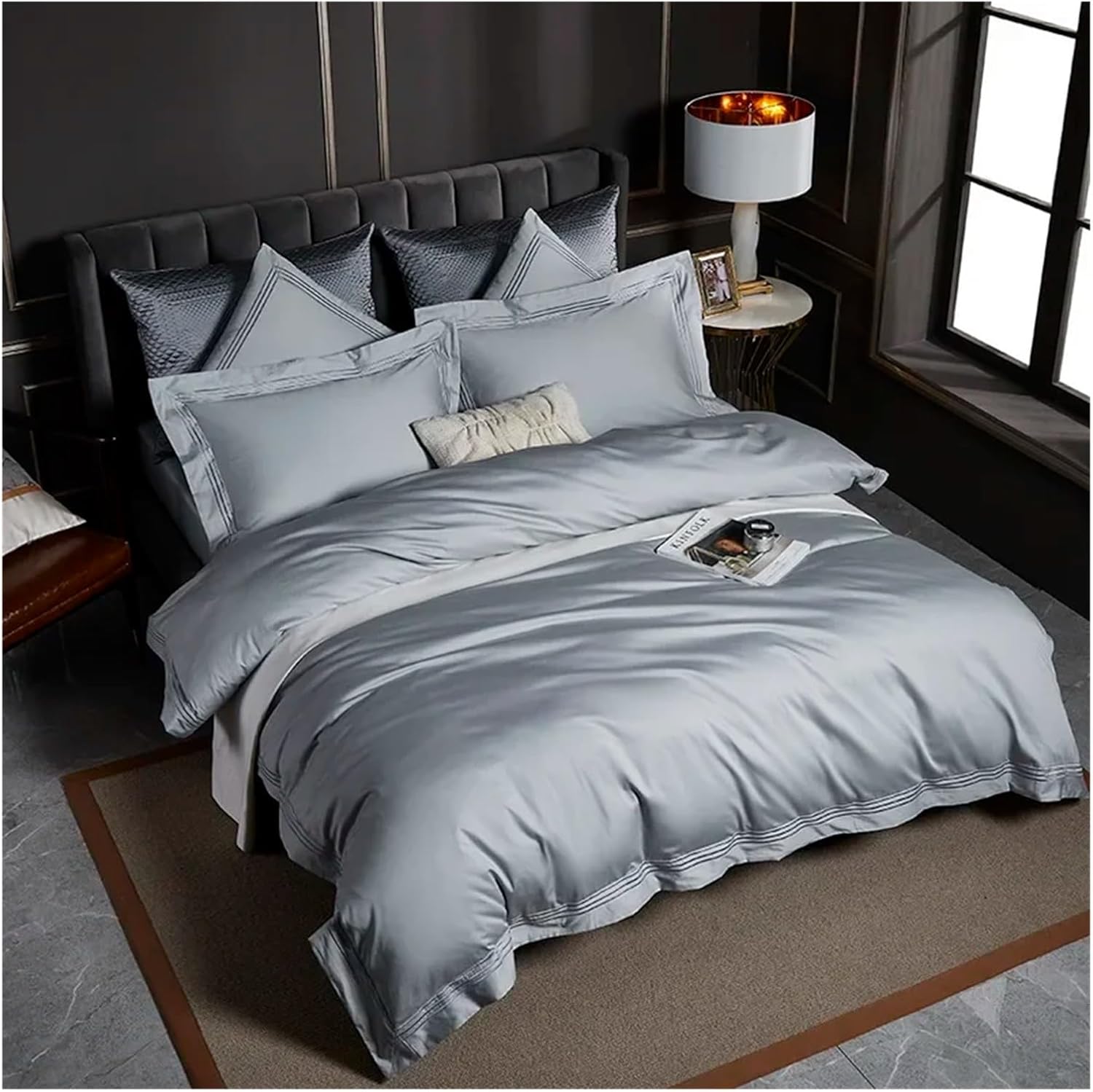Bedding Set Embroidery Duvet Cover Soft Bed Sheet Pillowcases Egyptian Cotton Bed Sets,Bed