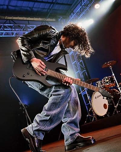 Miniatura 6 de Donner DMT-100 - Guitarra eléctrica de cuerpo sólido, acabado mate de 39 pulgadas, kit de guitarra eléctrica con bolsa, cuerdas, correa, cable,