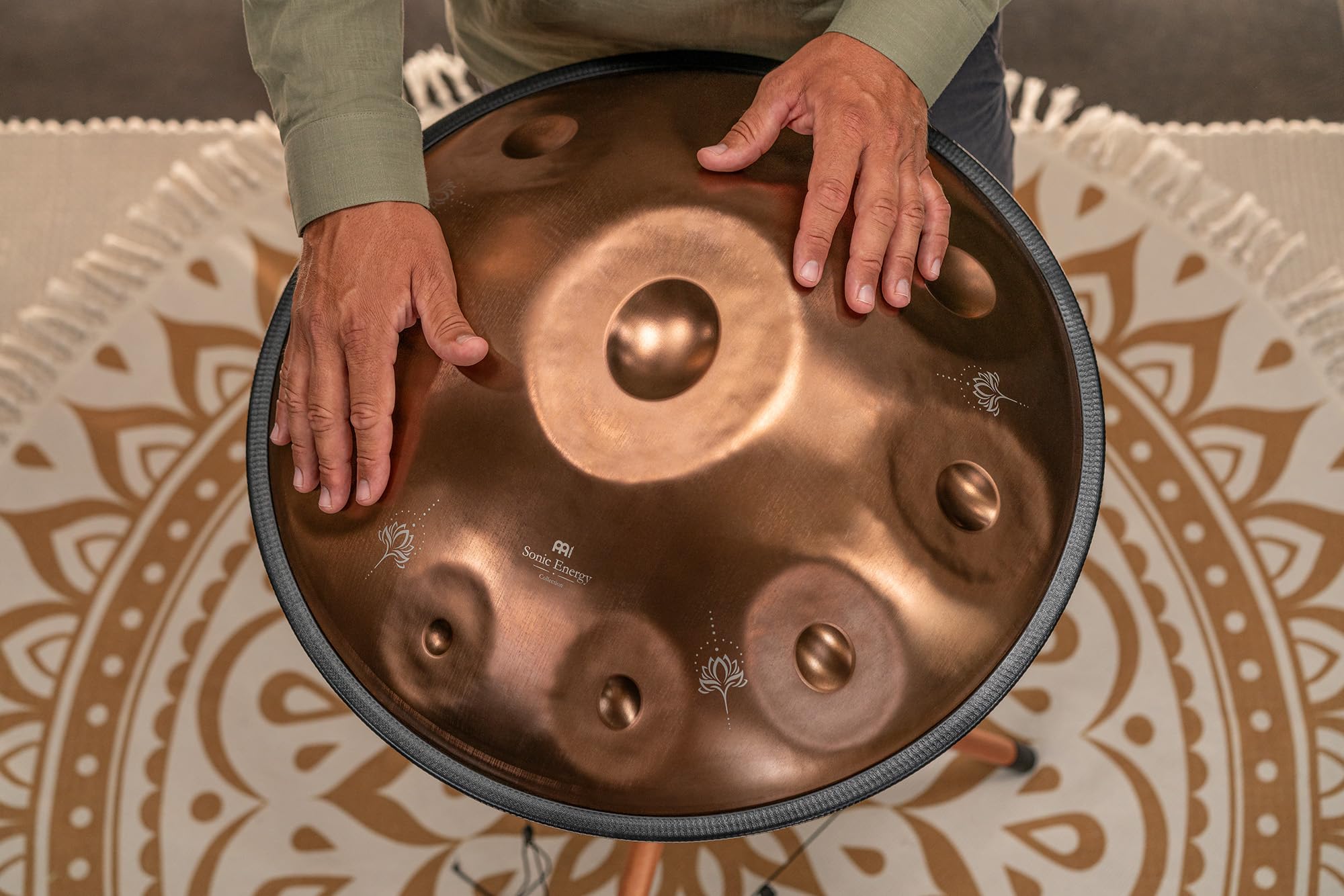 Sensory Handpan Tambour en acier inoxydable 10 notes 432 Hz avec sac et couvercle