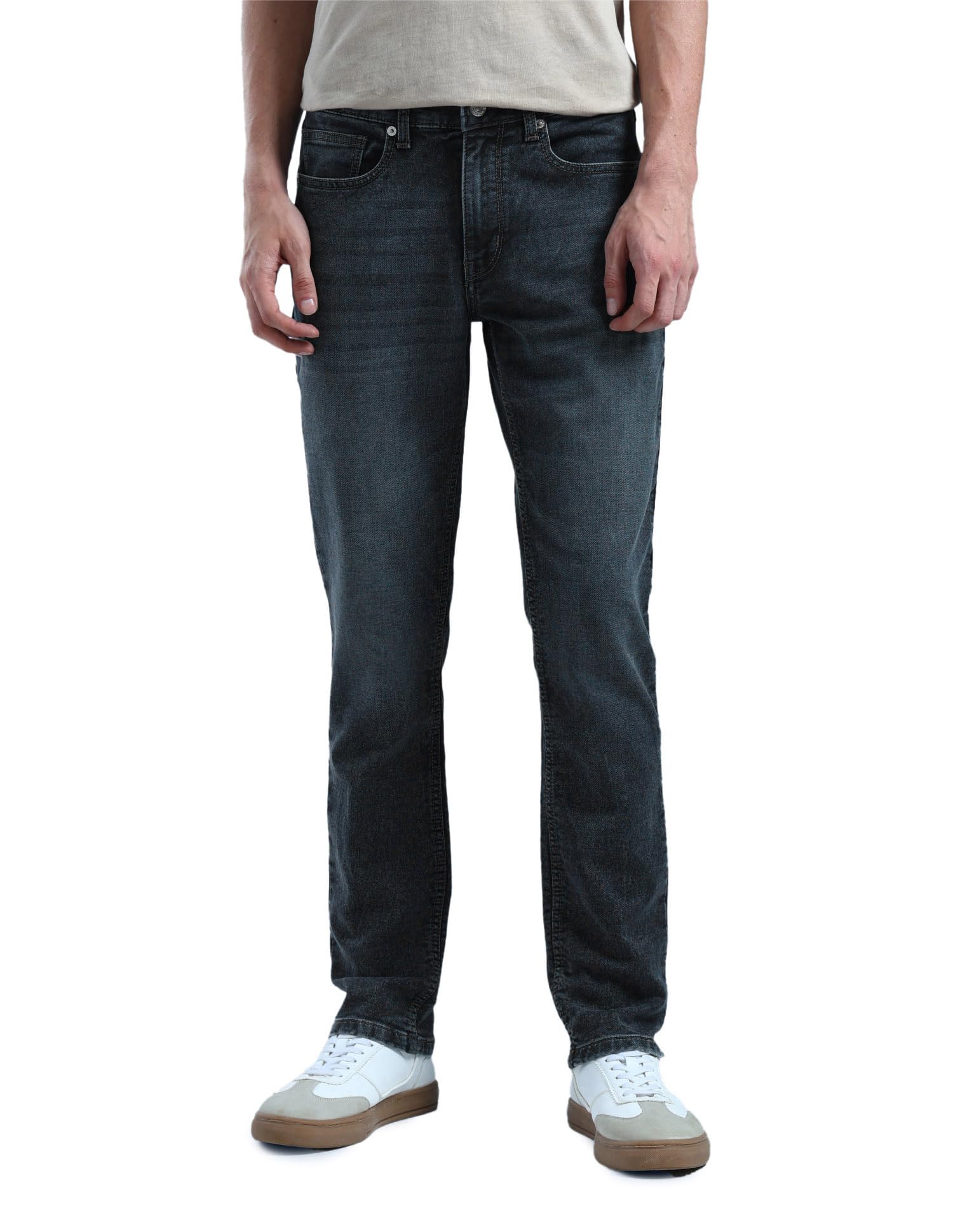 flying machine Men's Slim Straight Fit Jeans| Solid | Mid Rise | Stretchable | Jeans for Man-picture-31