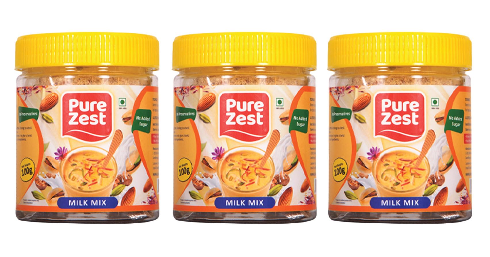 PureZest Kesar Dry Fruits Milk Mix Powder | Healthy Drink Mix Milk Masala 300 Gram | No added Sugar and Preservatives (100 gm Each, Pack of 3) (B0CTMRTQRM) Amazon Price History, Amazon Price Tracker