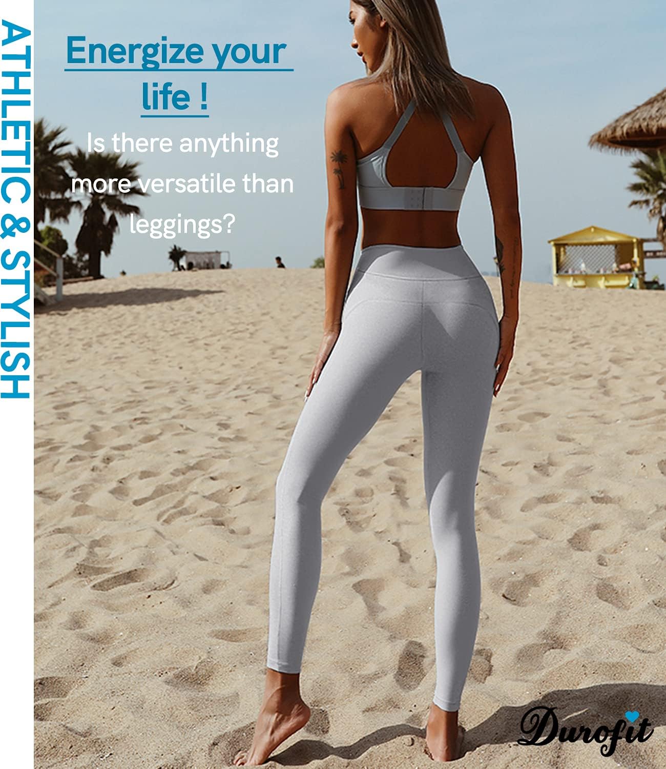 DUROFIT Pantaloni Sportivi Donna Yoga a Nido d'Ape Calzamaglie Leggings  Fitness Palestra Collant Allenamento Leggings : Amazon.it: Abbigliamento