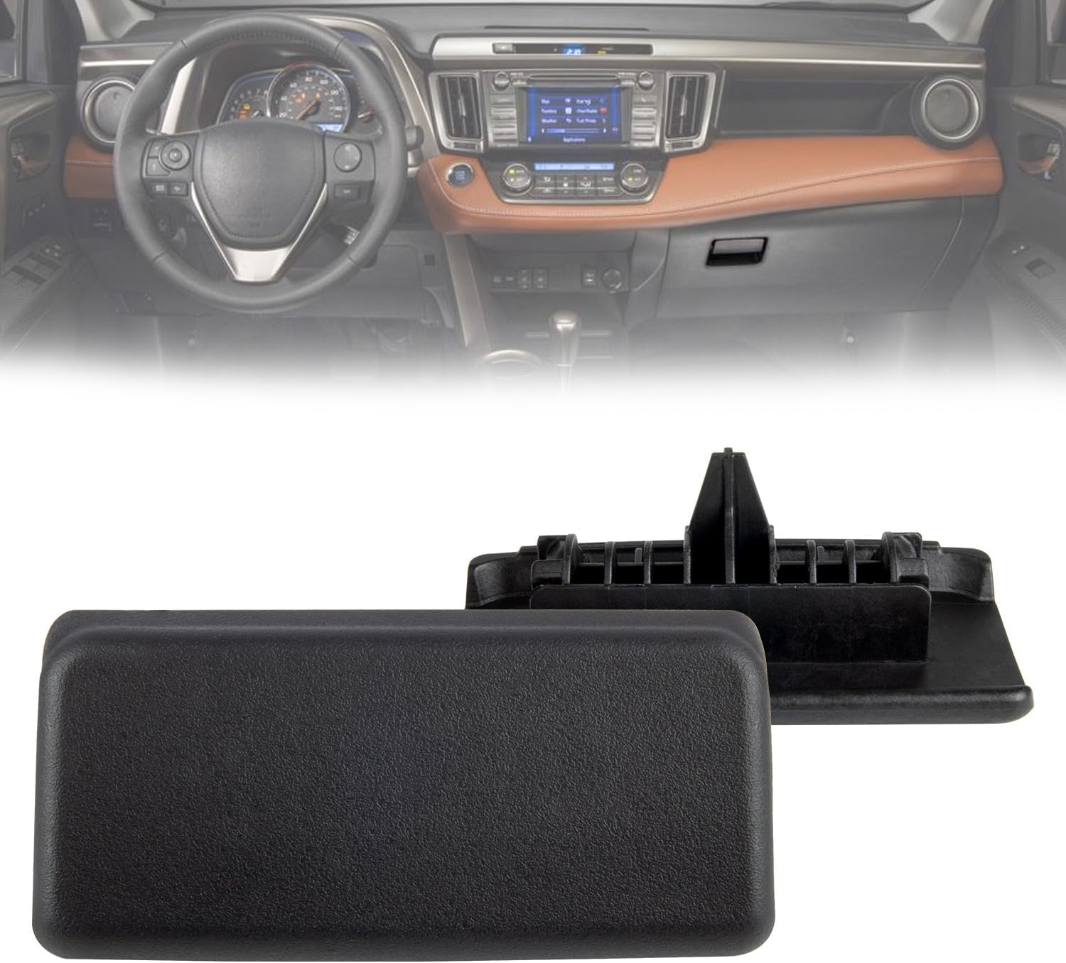 Glove Box Latch Handle Compatible with 2013-2018 Toyota RAV4 55550-0R030-C0 Glove Compartment High Strength & Easy Installation