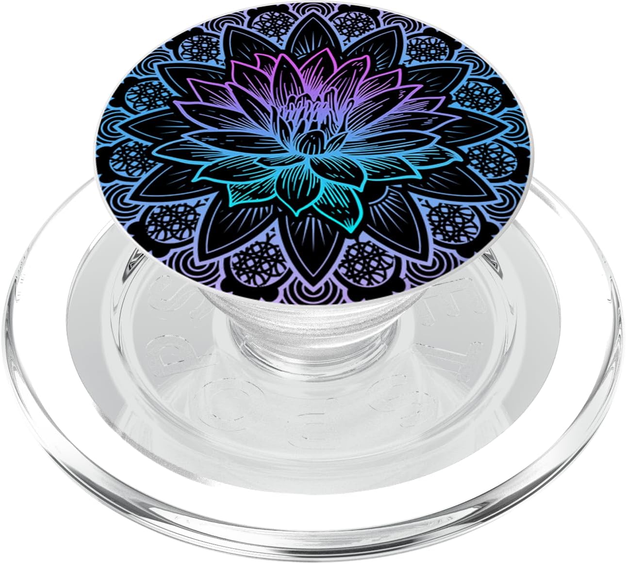 Flower Blossom Floral Wellness Spiritual Colorful Zen Lotus PopSockets PopGrip for MagSafe