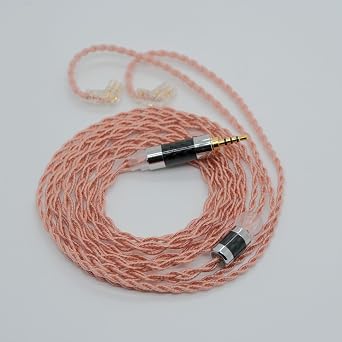 4Core Earphone Upgrade Cable Pure Copper in Ear Monitor Wire 2 Pin Replacement IEM Cable with 2.5MM Plug for KZ ZSN PRO ZS10 PRO EDX CCA CRA C12 TRN V90s Earphones