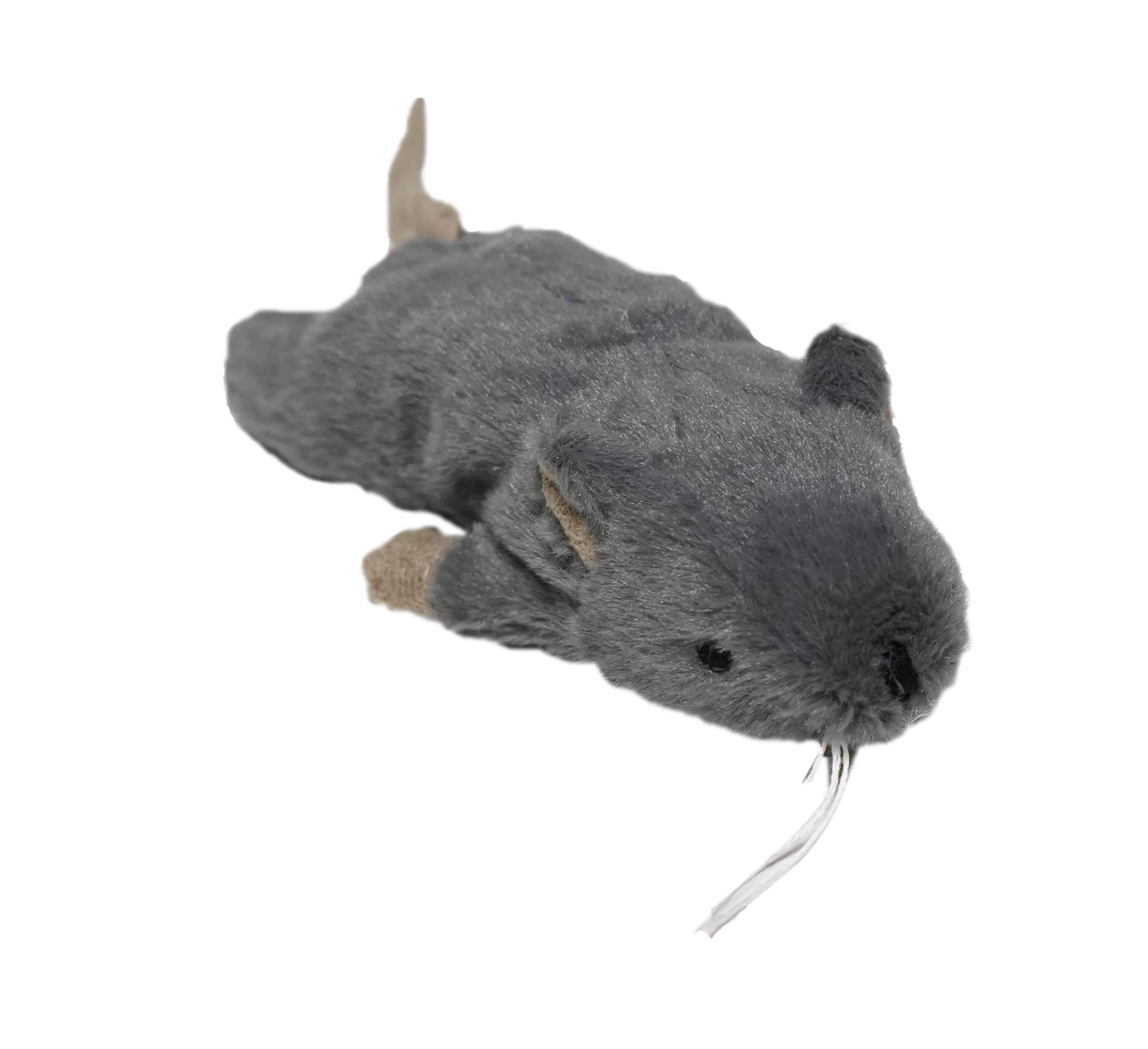 Tyrol | Juguete de Peluche en forma de Raton Gigante | Juguetes para Gatos Hechos de Papel Crinkle y Catnip| Ayuda al Desarrollo Físico y Mental del Gato | Tamaño de 20 cm | 1 unidad Gatos Accesorios