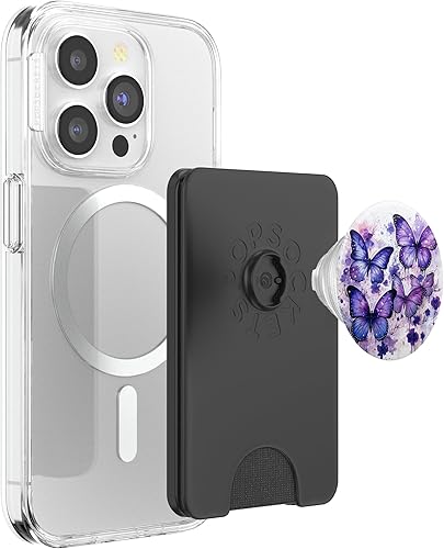 Miniatura 9 de mariposa estética púrpura mariposas naturaleza azul PopSockets estándar PopGrip