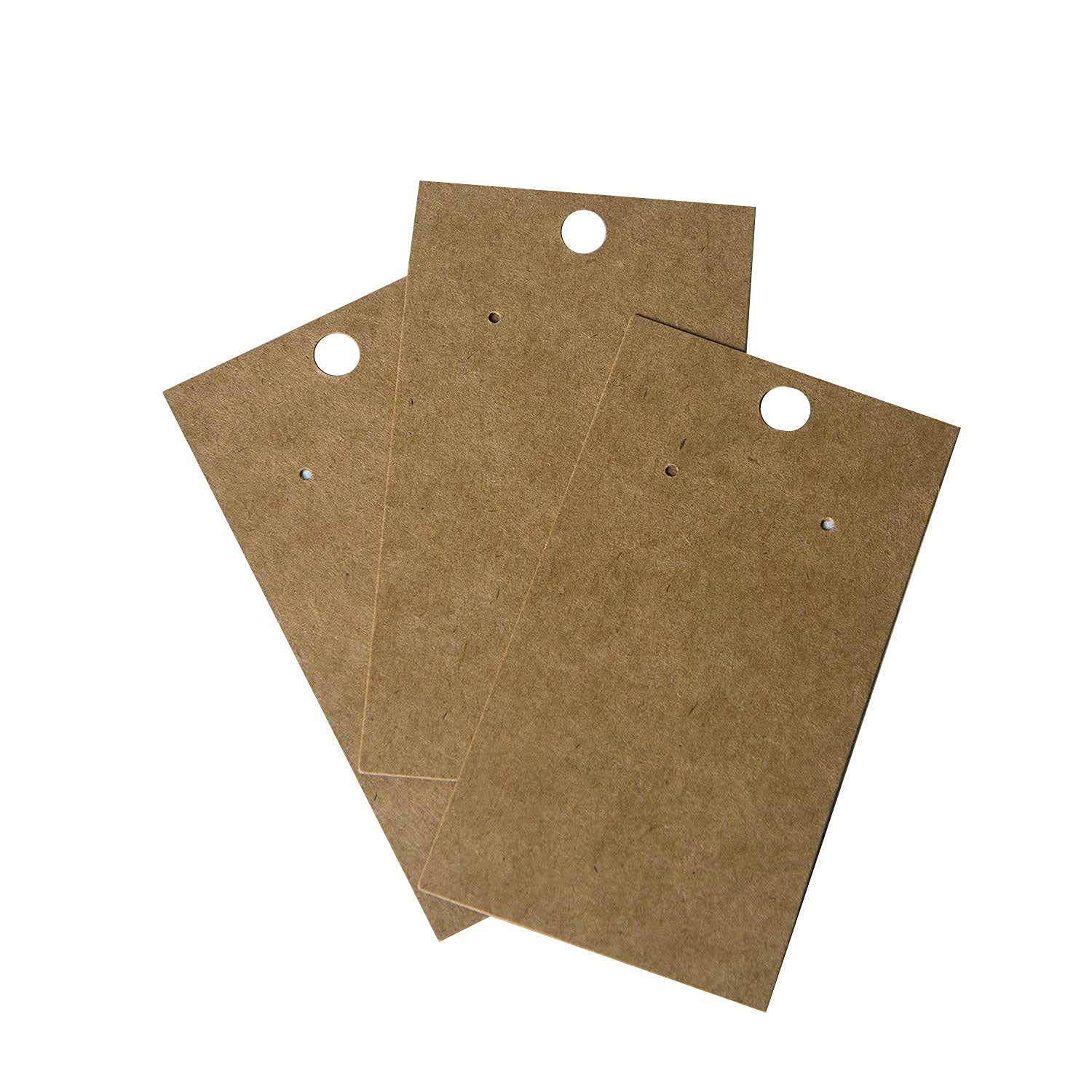 ATMIYAMARTAtmiyamart Rectangle Handmade Kraft Decorative Jewelry Display Card Earring Display Cards – Earring and Bracelet Jewelry Display Cards -Wholesale Kraft Hanging Earring Cards – 2 x 3.5 in(Pack of 100)