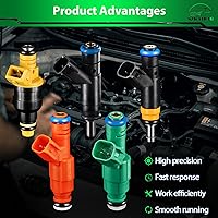 Vista 9 de 0280158005 3.5L V6 para: Juego de 6 inyectores de combustible Nissan compatibles con Altima 2004-2006, Maxima 2004-2008, Murano 2003-2004, Quest