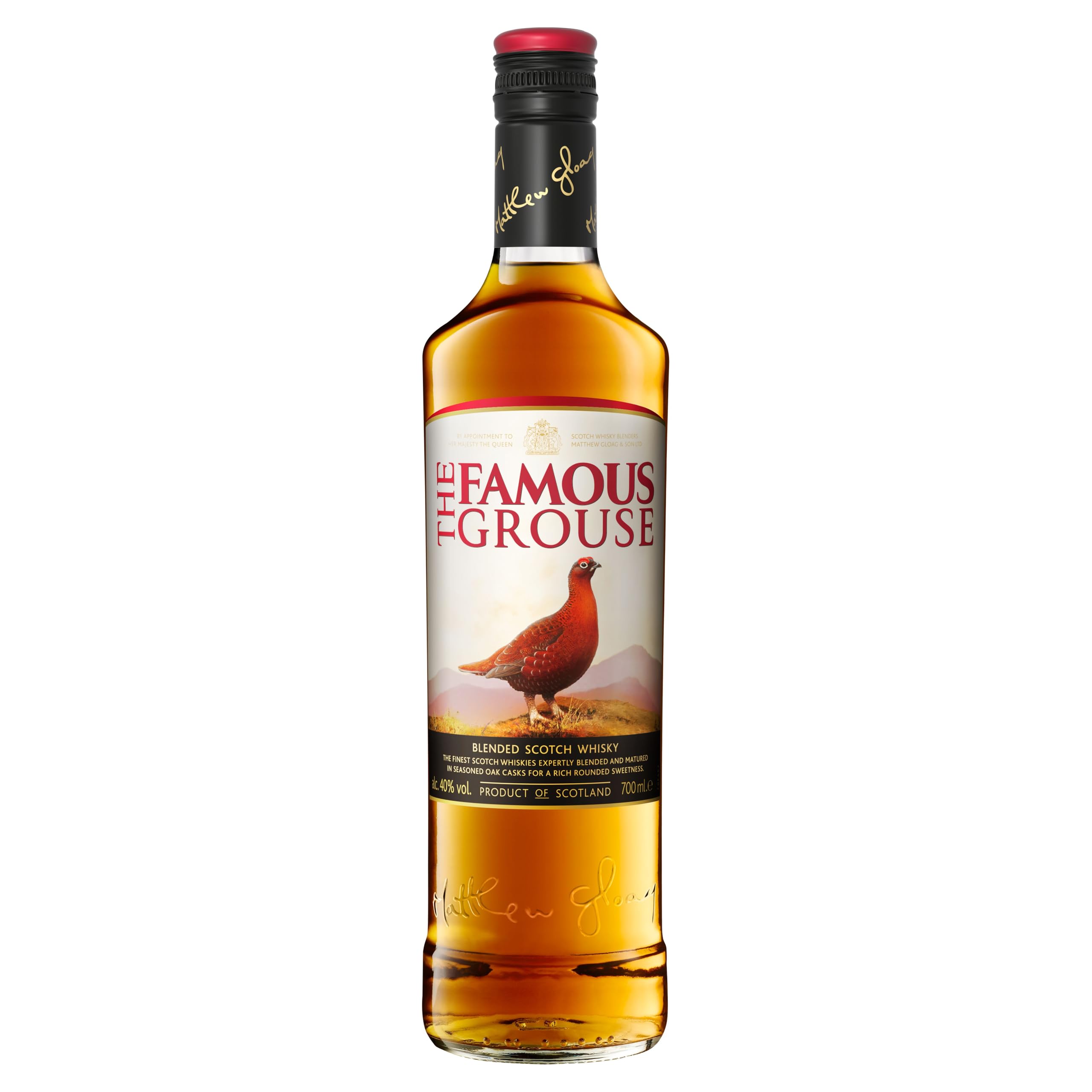Famous Grouse | Finest Blended Scotch Whisky | intensiver und süßer Nachklang | 40% Vol | 700ml Einzelflasche