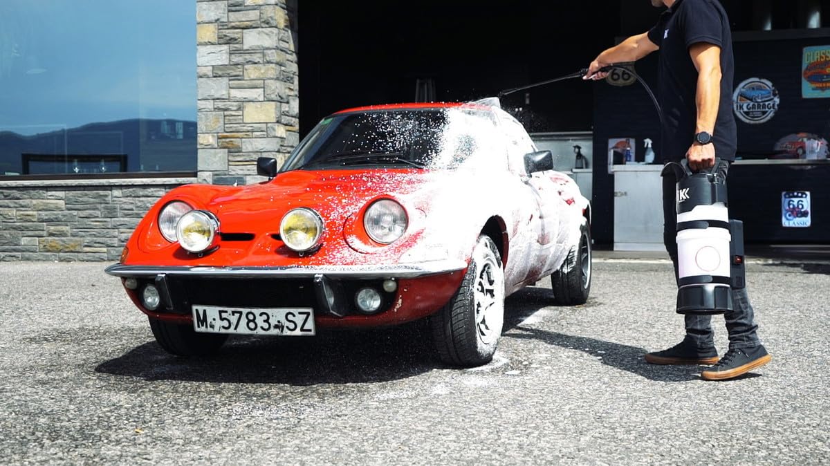 IK eFoam Pro 12 - Pulverizador de Espuma a Batería Litio-Ion 18V - 6L | 4 Bar - Espuma Seca, Húmeda o Intermedia - Lanza 47cm -Indicador de Carga - Detailing, Construcción, Limpieza y Desinfección