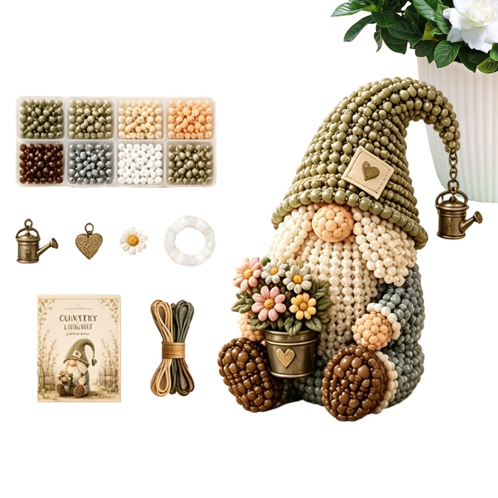 Kit de manualidades de cuentas 3D y abalorios creativos para decoración del hogar 8