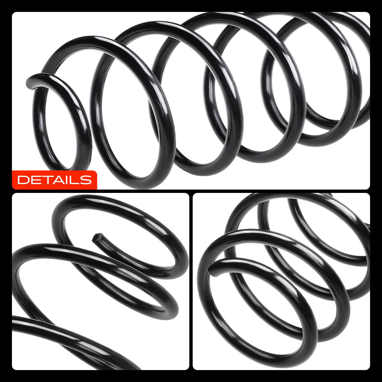 Frankberg 2x Muelles de chasis Muelles de suspensión Compatible con City-Coupé 450 Cabrio 450 Fortwo Coupé 450 Fortwo Cabrio 450 Replace# RH2952