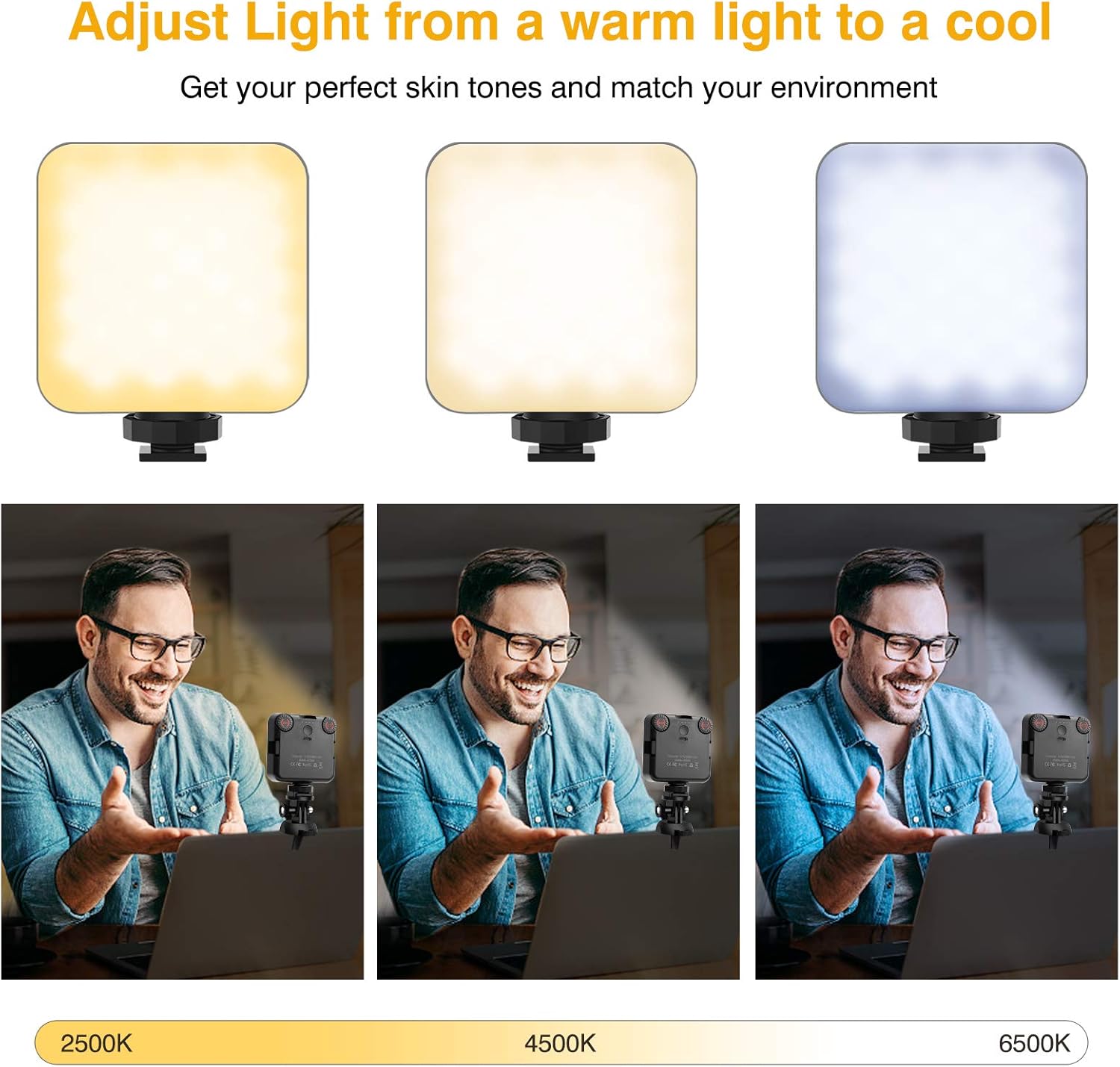 Flash Deals - 40% OFF Video Conference Lighting with Upgraded Clamp Mount, Zoom Lighting for Computers, 2500-6500K Dimmable Laptop Webcam Lighting Remote Working and Self Broadcasting,Halloween for Children Super Deal Product Video Conference Lighting with Upgraded Clamp Mount, Zoom Lighting for Computers, 2500-6500K Dimmable Laptop Webcam Lighting Remote Working and Self Broadcasting,Halloween for Children