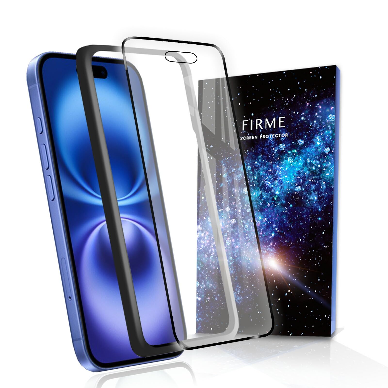 Amazon | 【指紋 つかない】 iPhone 16 用 フィルム ガラスフィルム