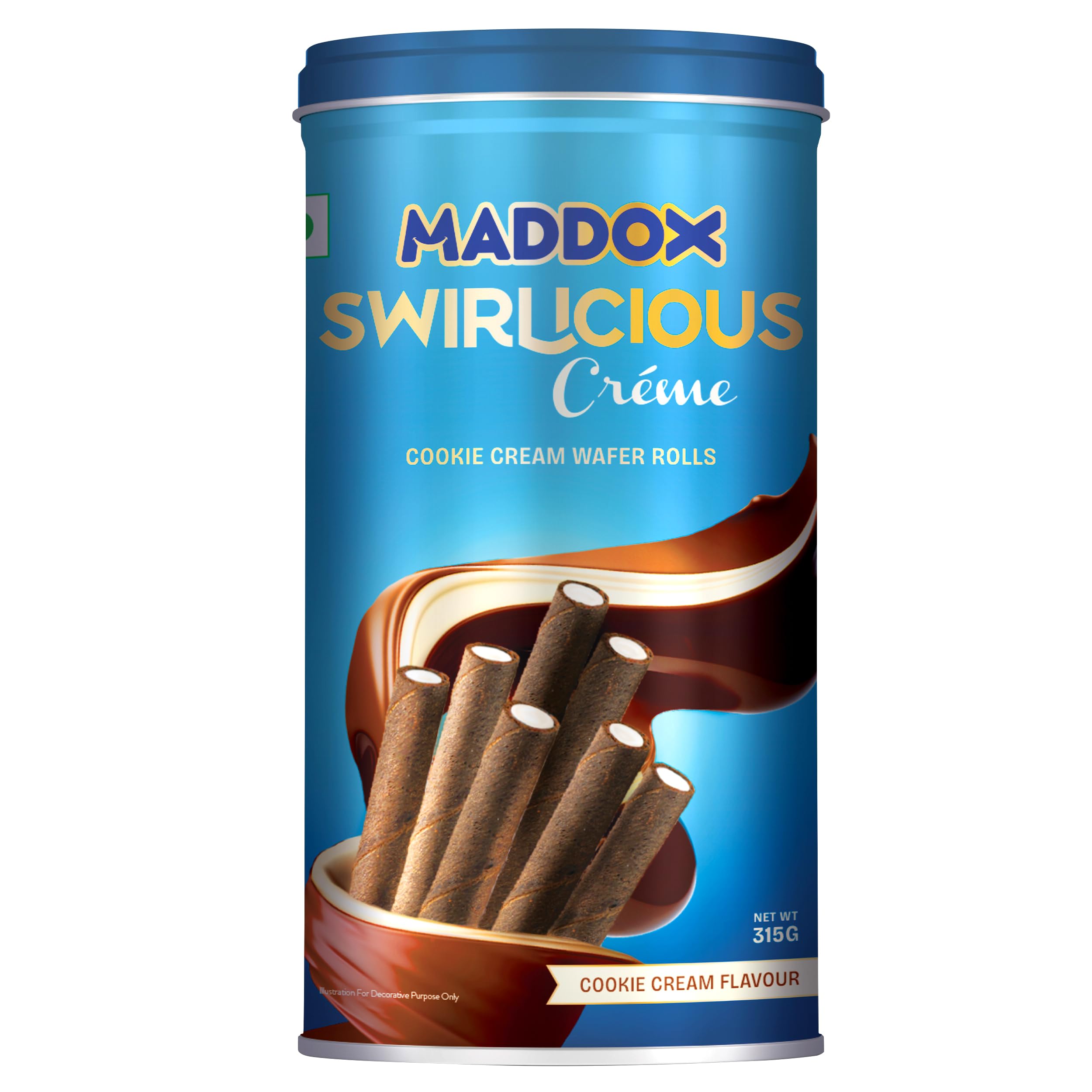See full amazon price history chart for Maddox Swirlicious Cookie Cream Wafer Roll 315gm (10.5g x 30 Wafer Rolls) Maddox Swirlicious Cookie Cream Wafer Roll 315gm (10.5g x 30 Wafer Rolls) (B0CSG3Q677) Amazon Price History, Amazon Price Tracker
