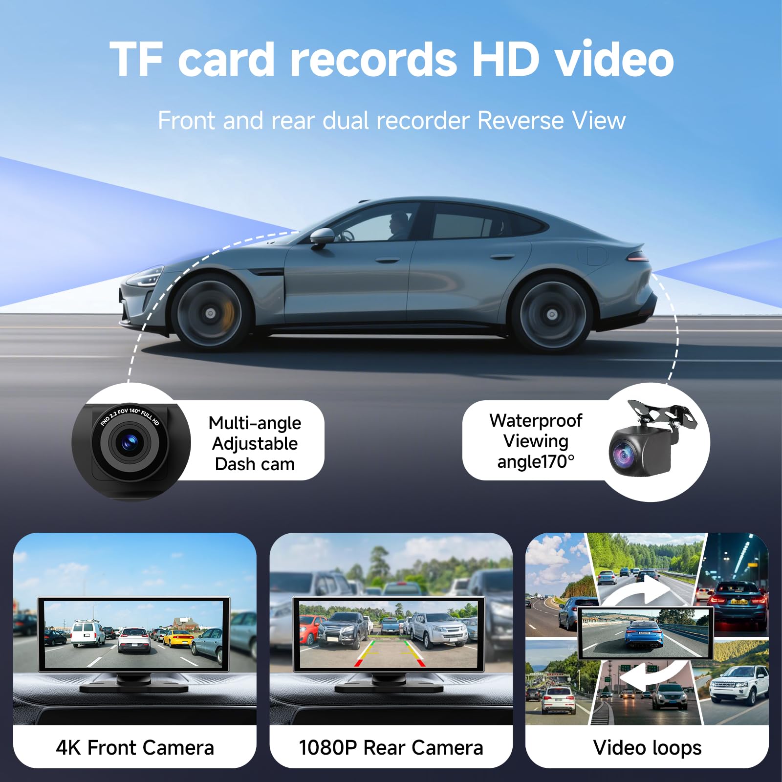 11.26インチ Carplay/Android Auto対応ディスプレイ Amazon.com: 11.26 Inch Wireless CarPlay Screen for Car, Apple