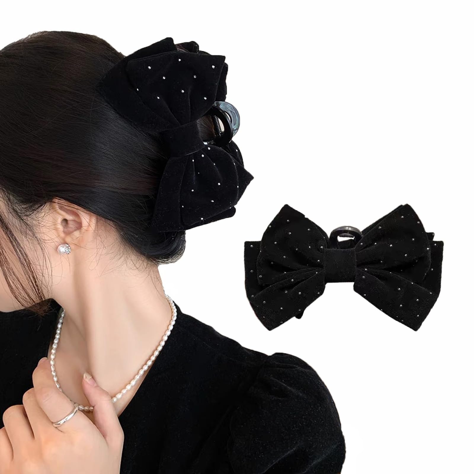 Amazon.co.jp: ヘア クリップ AUTAKI ヘアクリップ 大きめ リボン
