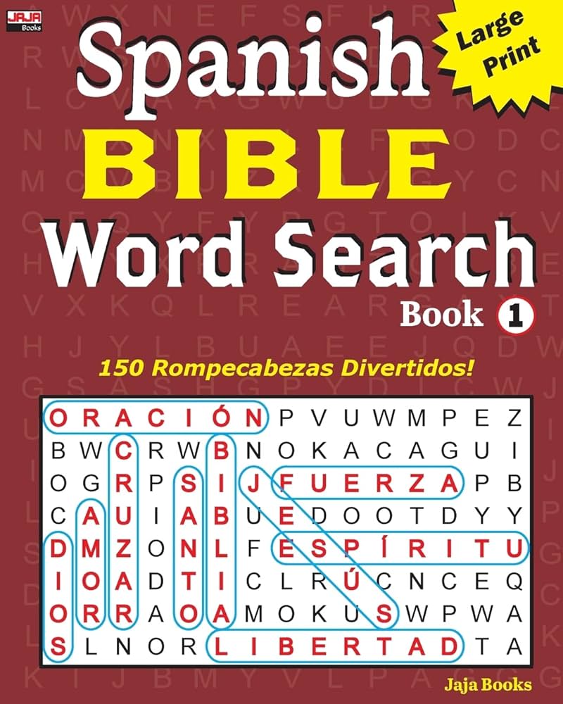 spanish-bible-word-search-book-1-sopa-de-letras-de-la-biblia-spanish-edition-jaja-books-jaja-media-9781986359153-amazon-com-books for Free Printable Spanish Word Search Spanish BIBLE Word Search Book 1 (Sopa De Letras De La Biblia) (Spanish Edition): Jaja Books, Jaja Media: 9781986359153: Amazon.com: Books for Free Printable Spanish Word Search