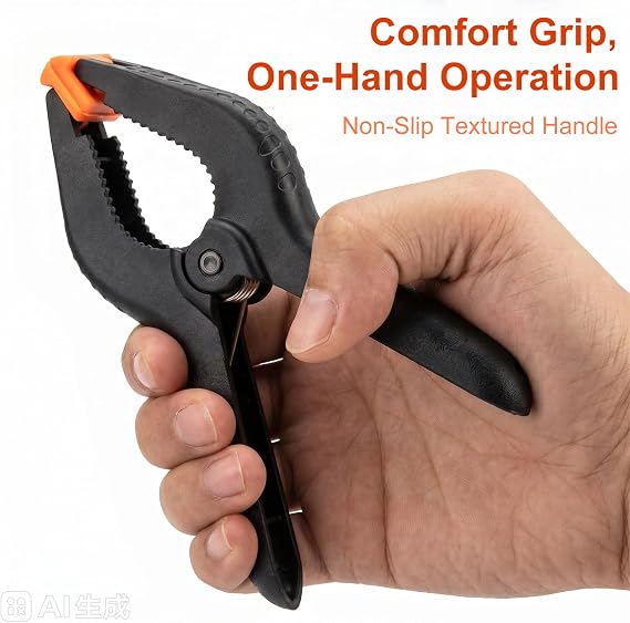 Nylon Spring Clamps,9 Pcs 3/4/6 inch Spring Grip Clamps for Home