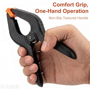 Nylon Spring Clamps,9 Pcs 3/4/6 inch Spring Grip Clamps for Home