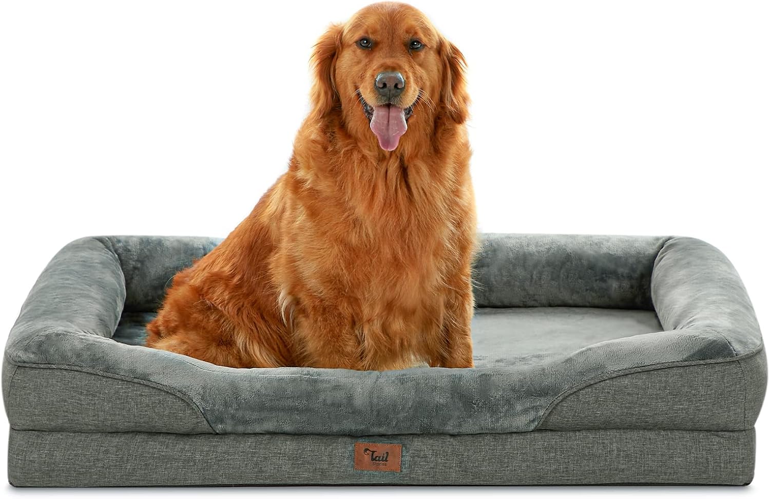Tail Stories Large Dog Bed, Orthopedic Egg Crate Foam Dog