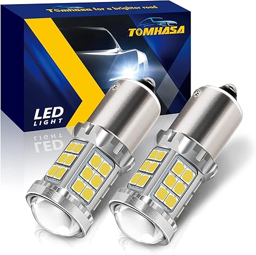 Miniatura 8 de 1156 Bombilla LED ámbar 1156 bombillas LED de señal de giro, 1141 bombilla LED ámbar, 7506 1003 P21W BA15S LED 1156 bombillas de repuesto para freno