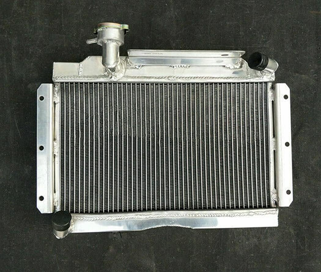Full Aluminum Radiator + 2x Fans For 1955-1962 MG MGA 1500 1600 1622 DE LUXE 1.5L/1.6L Morris
