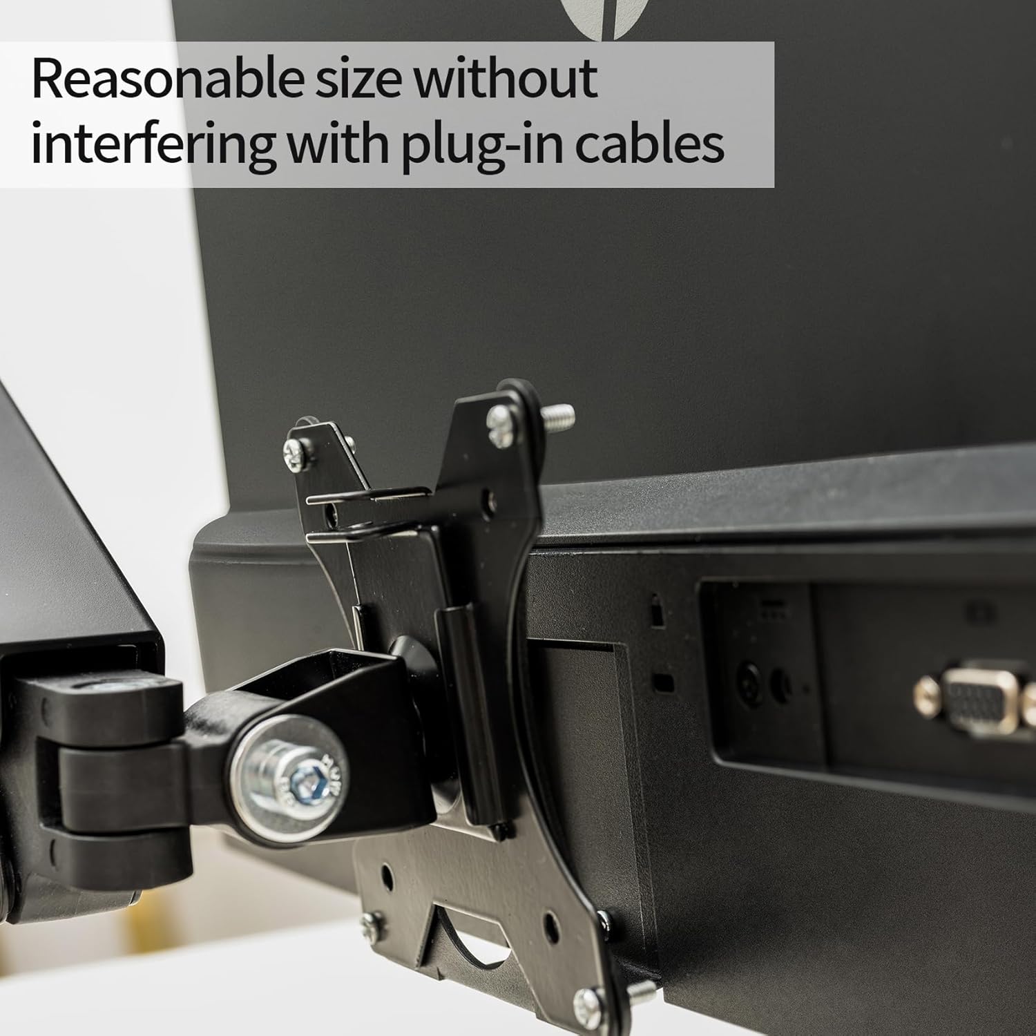 VESA Mount Adapter Bracket for HP M24h M27h Series 5 524sh 527sh Monitors - Fits 75x75mm & 100x100mm VESA, Wall Mount Monitor Arm Desk Stand, Black
