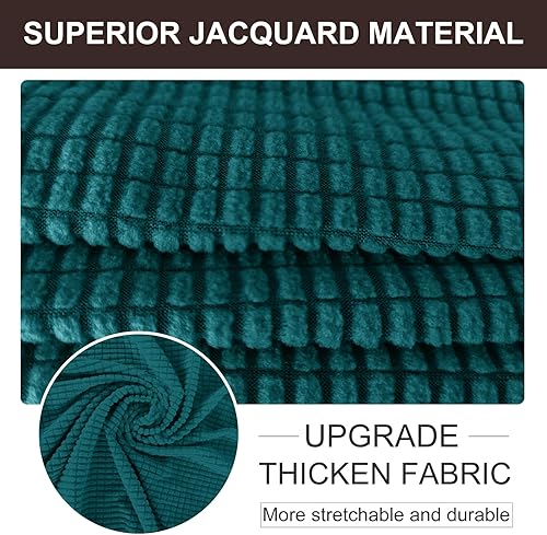 Miniatura 40 de U-NICE HOME Funda elástica para sofá de 2 plazas, funda protectora de muebles para sofá de 2 plazas, apta para mascotas (sofá biplaza, beige)