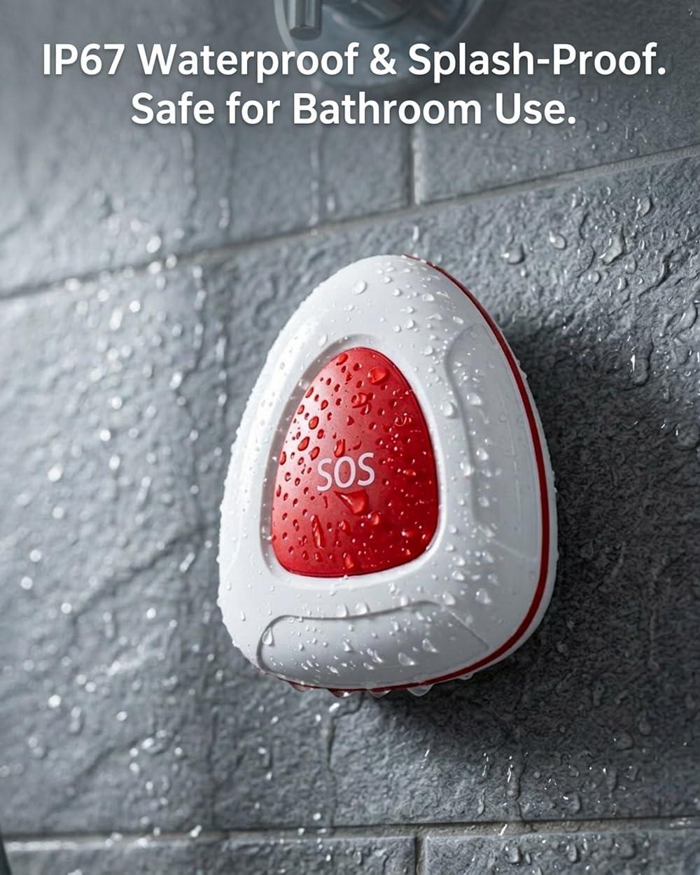 Caregiver Pager Wireless Emergency Button with SOS Alert for Seniors at Home, Digital Display(1-9), 55 Melodies, 1000+ Feet Range, 110dB Loud Volume for Home Care Life, 2 Transmitters & 1 Receiver