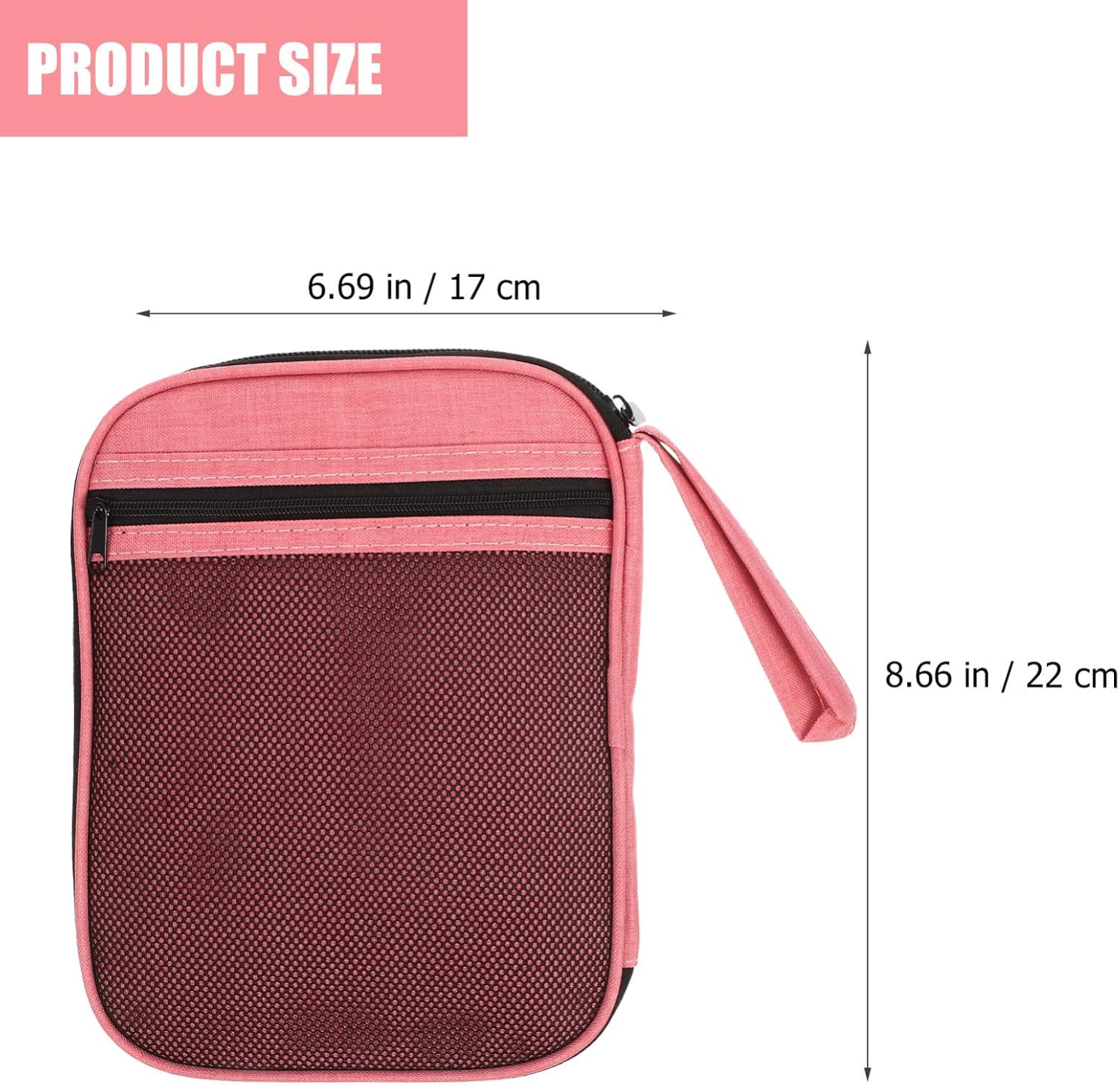 Alipis Portable Watch Band Organizer Bag Multi-use Watch Band Container with Pouch Pink Travel Storage Case and Accessories