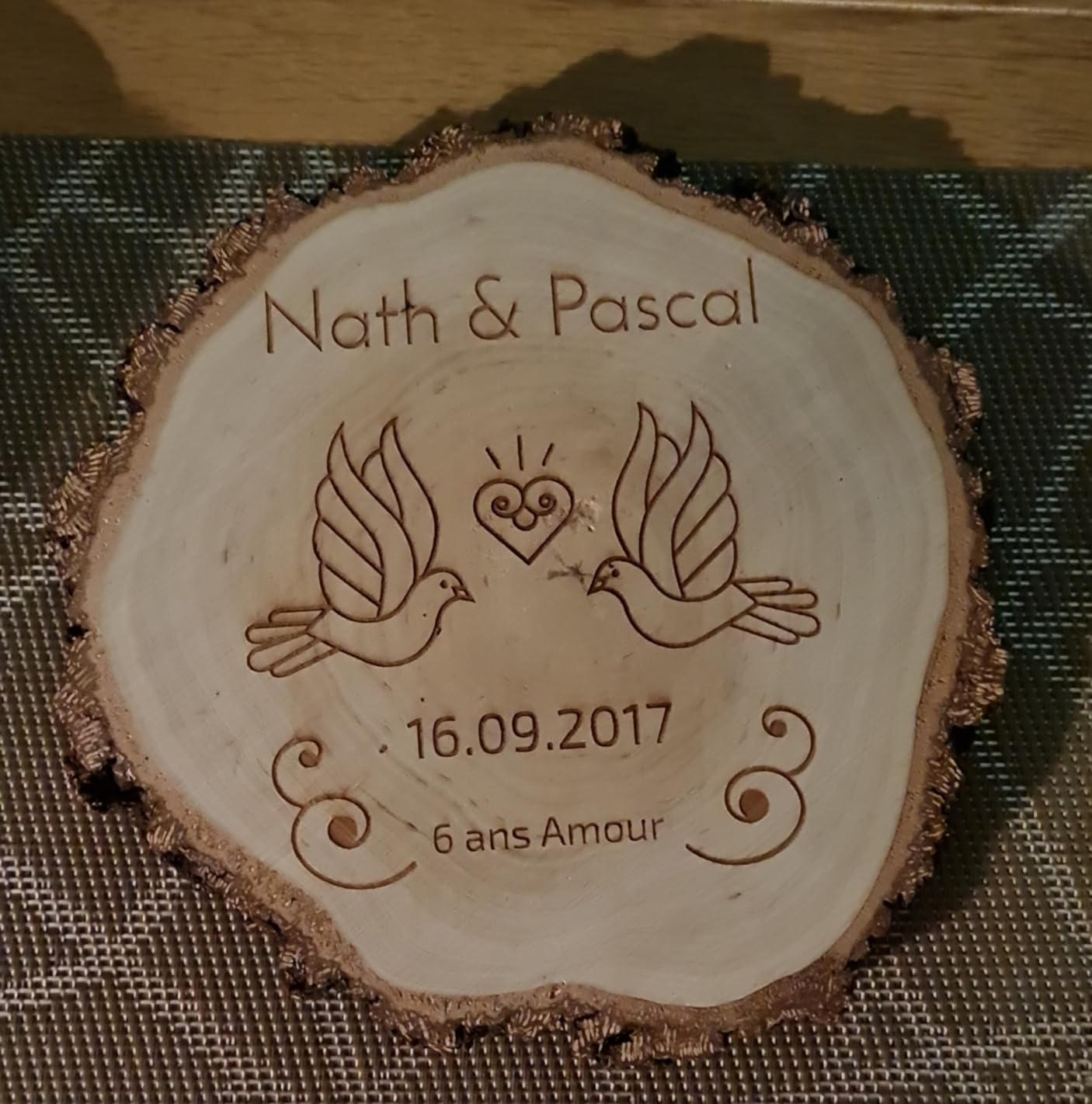 Rondin De Bois Gravé Personnalisable – Cadeau Unique Pour Femme, Maman, Anniversaire Ou Décoration Bohème