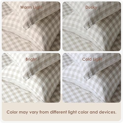 Miniatura 6 de DAPU Pure Linen - Juego de sábanas de 100% lino francés de Normandía, transpirables y duraderas para personas que duermen con calor, juego de 3