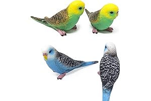 Honbay 4PCS Adorable Mini Artificial Parakeet Figurines: A Vibrant Addition to Any Decor