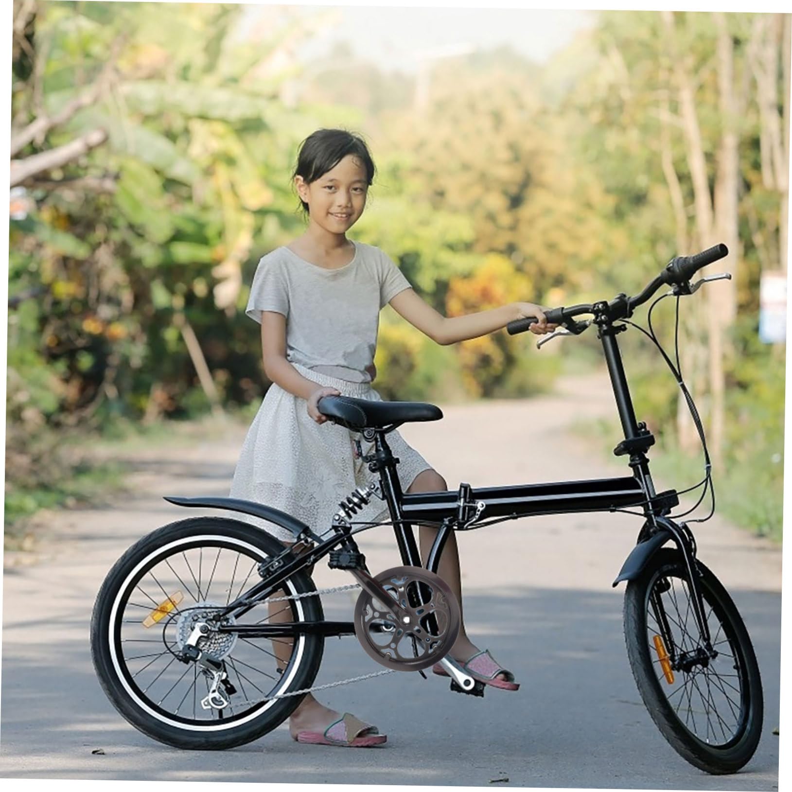 Veemoon Guarnitura Singola Manovella in Ferro 170 Mm 52 Denti per Bici da Corsa e Bici a velocità Singola Ingranaggio Ruota Dentata Resistente e Scatto Fisso