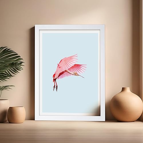 Miniatura 203 de Poster Master Póster vintage de flamenco americano, estampado retro de flamenco rosa, arte de pájaro, regalo para él, ella, amante de los animales,