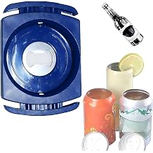 aluminum Can Opener,can top remover,Lid Remover, beer- Soft Edge- soda- can opener,Handheld Safety Manual Can Opener,for 8-19 Oz aluminum Soft Edge Cans, Household Bar ToolBlue 1PCS