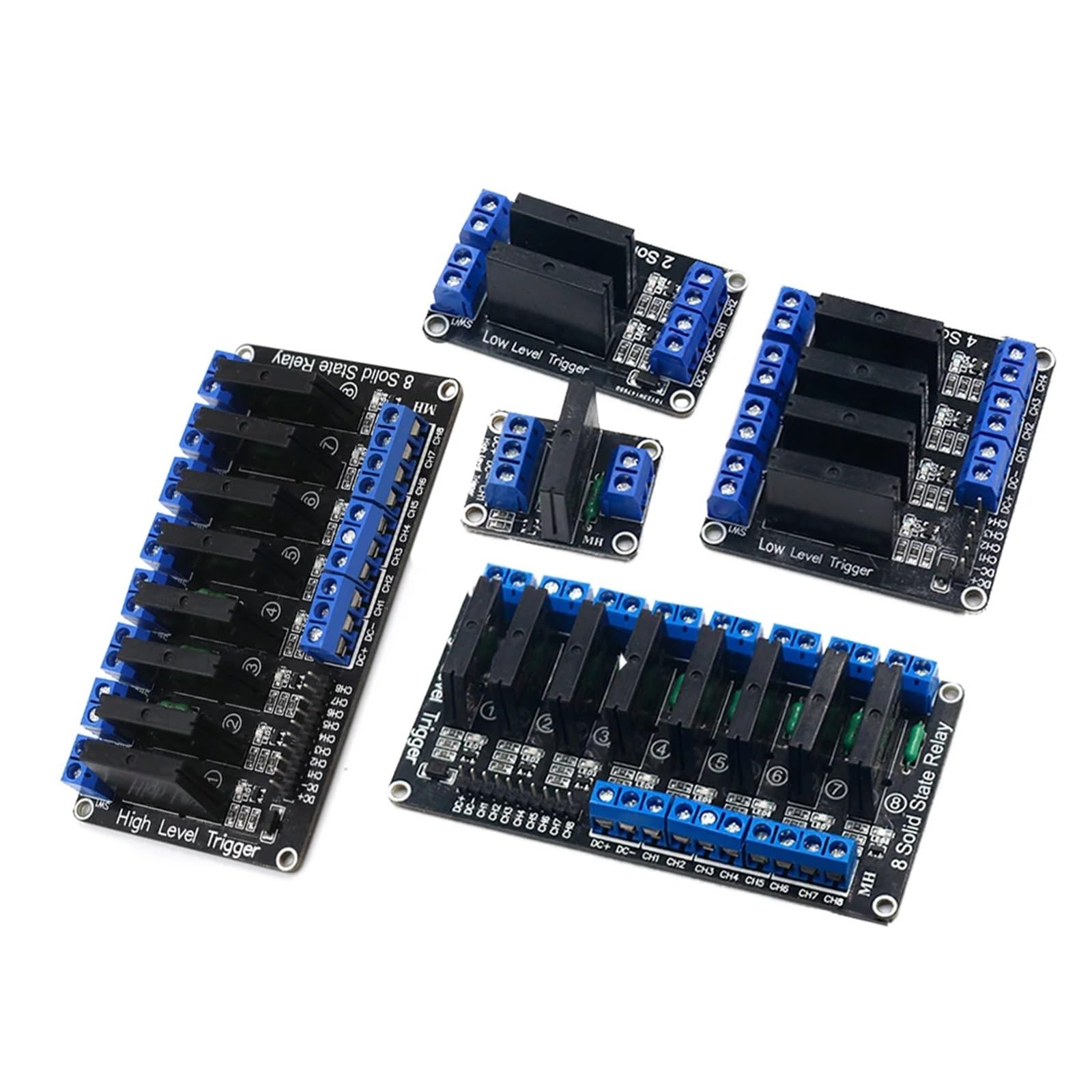 Modulo Relè A Stato Solido A 1/2/4/6/8 Canali Da 5 V, Livello Alto/basso, SSR G3MB-202P, Uscita 240 V 2 A Con Fusibile Resistivo For Arduino(5 Pcs,5V 8 way Low)