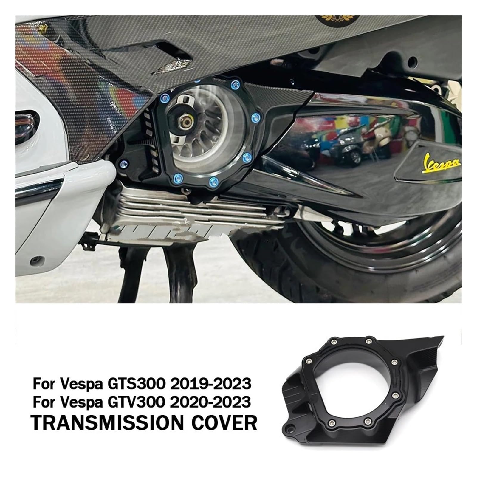 dzwon sprzęgła Do motocykla GTV300 GTS300 GTS 300 2019-2023 | Akcesoria Osłona skrzyni biegów ze stopu aluminium
