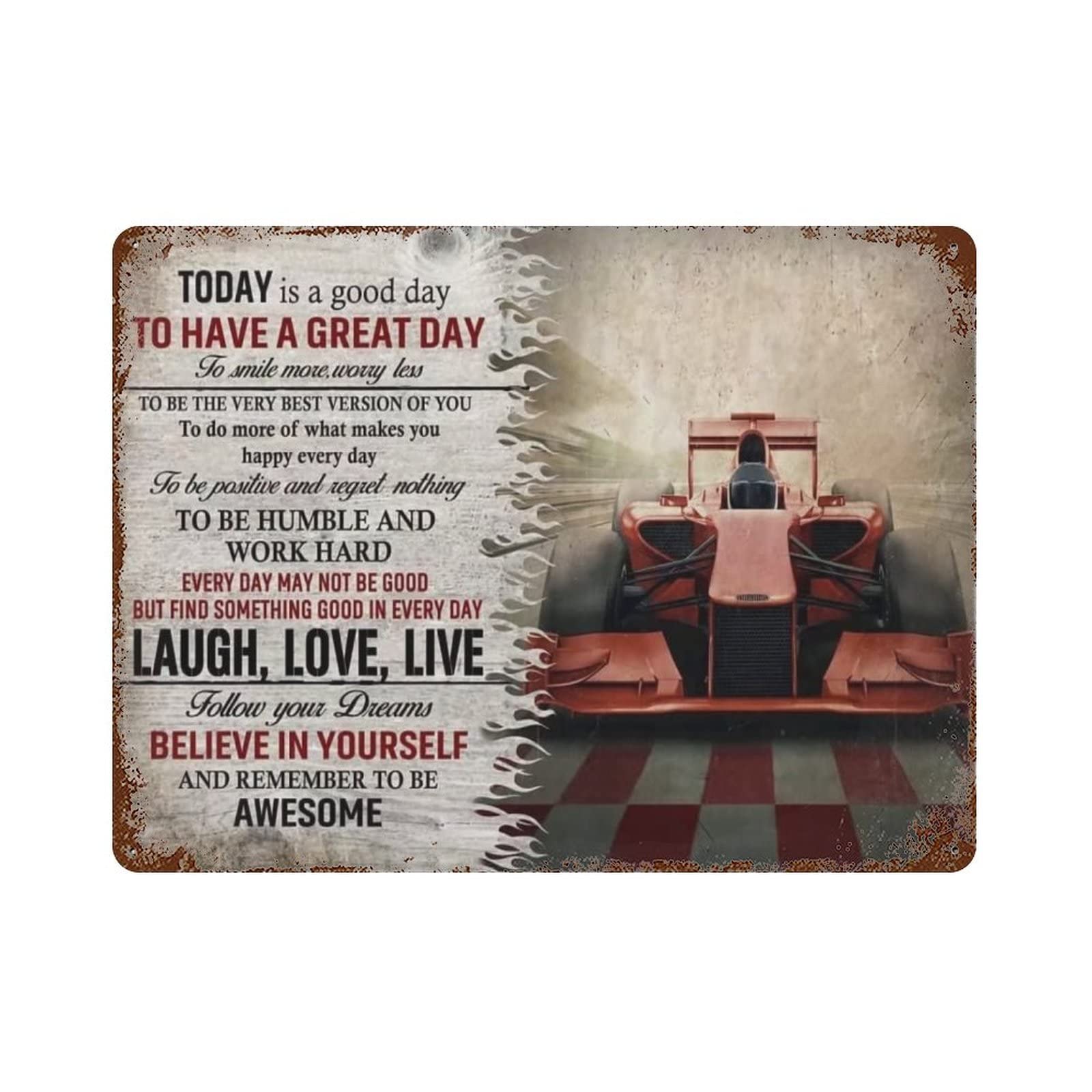 AOOEDM Driving Knowledge Vintage Metal Sign Tin Sign for Home Bar Pub Kitchen Man Cave Tin Sign Wall Decor Poster Wall Plaque