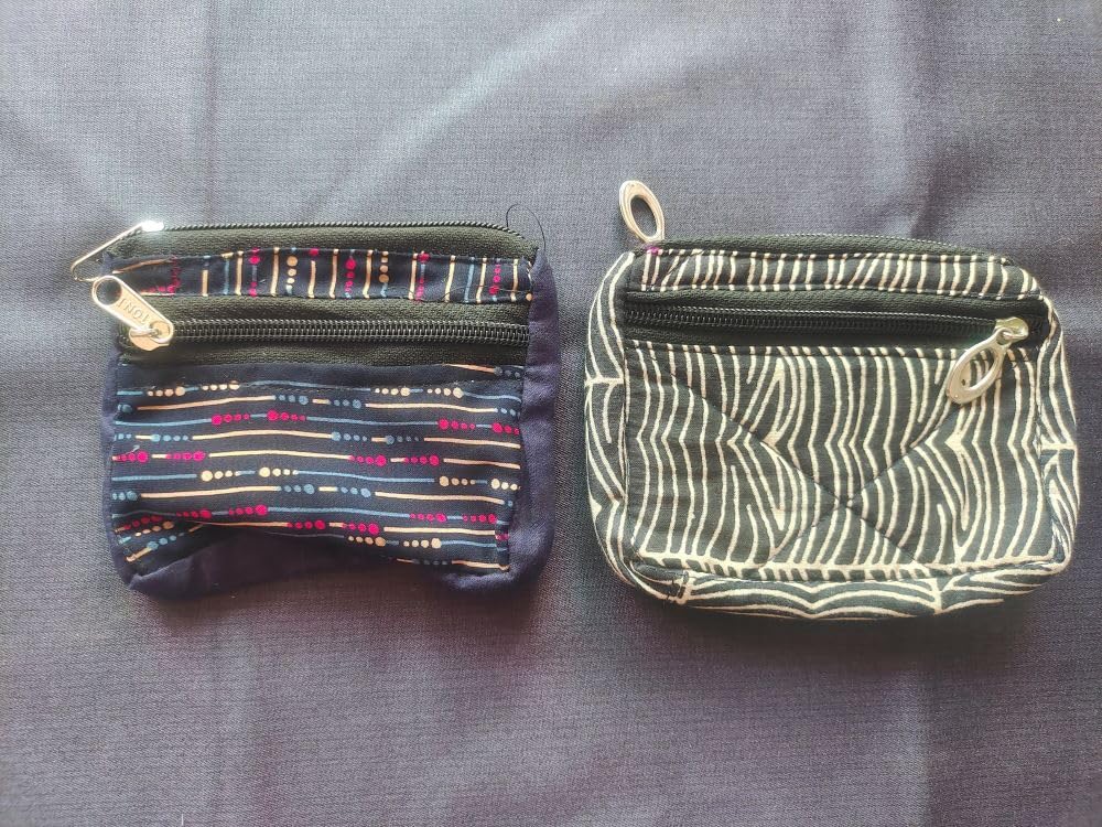 Money Bag Purses Wallet for Women Set of 2 Printed Purse (red &Black) Money Bag Purses Wallet for Women Set of 2 Printed Purse (red &Black)