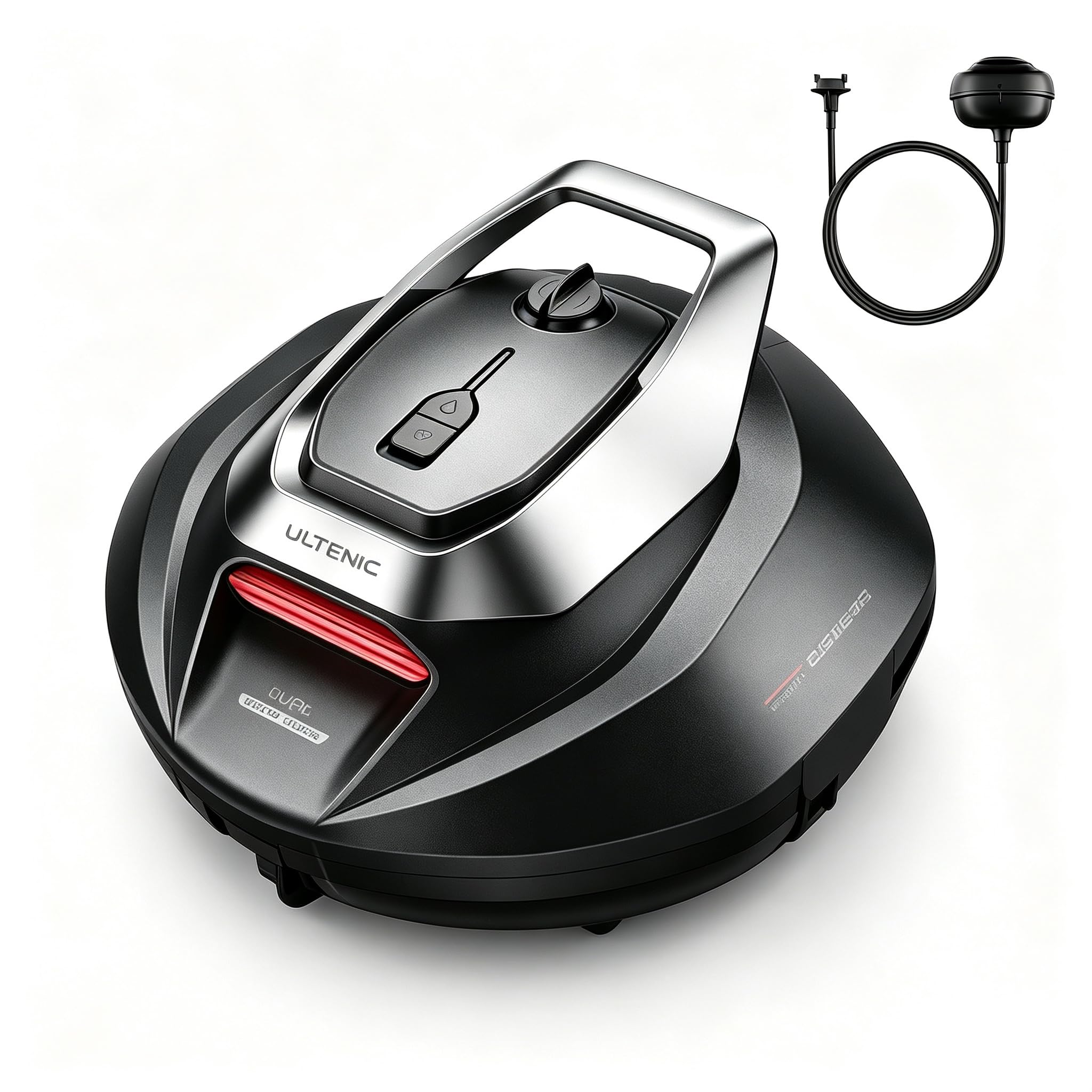 Ultenic Pooleco 10 Poolroboter, Poolroboter Akku mit Dual Motoren, 90Min Laufzeit, 80㎡ Reinigungsbereich, Automatisches Parken, Geeignet für Verschiedene Schwimmbecken