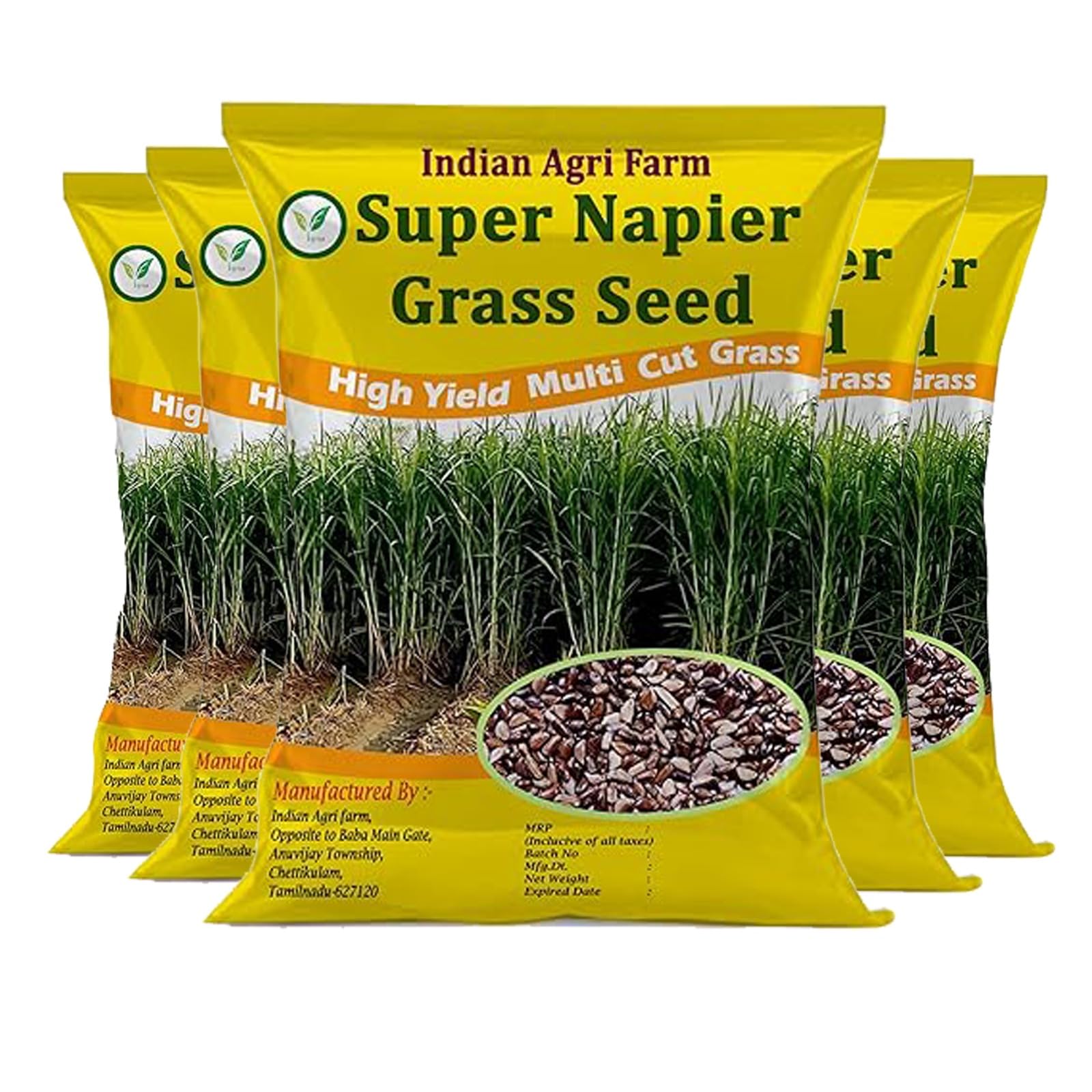 Iagrifarm Super Napier Grass Seed - 5 Kg (Approx. 80000 Seeds) / High Yield Perennial Multicut Fodder Grass Seed (B0CVLB1JBM) Amazon Price History, Amazon Price Tracker