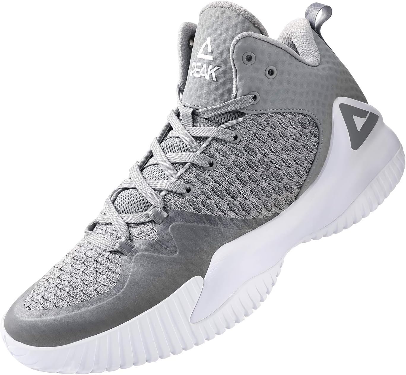 PEAK High Top Mens Basketball Shoes Streetball Master Breathable Outdoor Sneakers Cushioning Shoes for Fitness