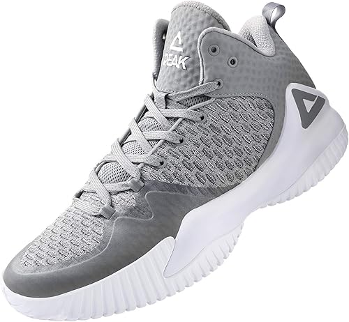 PEAK Zapatillas altas de baloncesto para hombre Lou Williams Streetball Master transpirables para exteriores, con acolchado, zapatillas deportivas