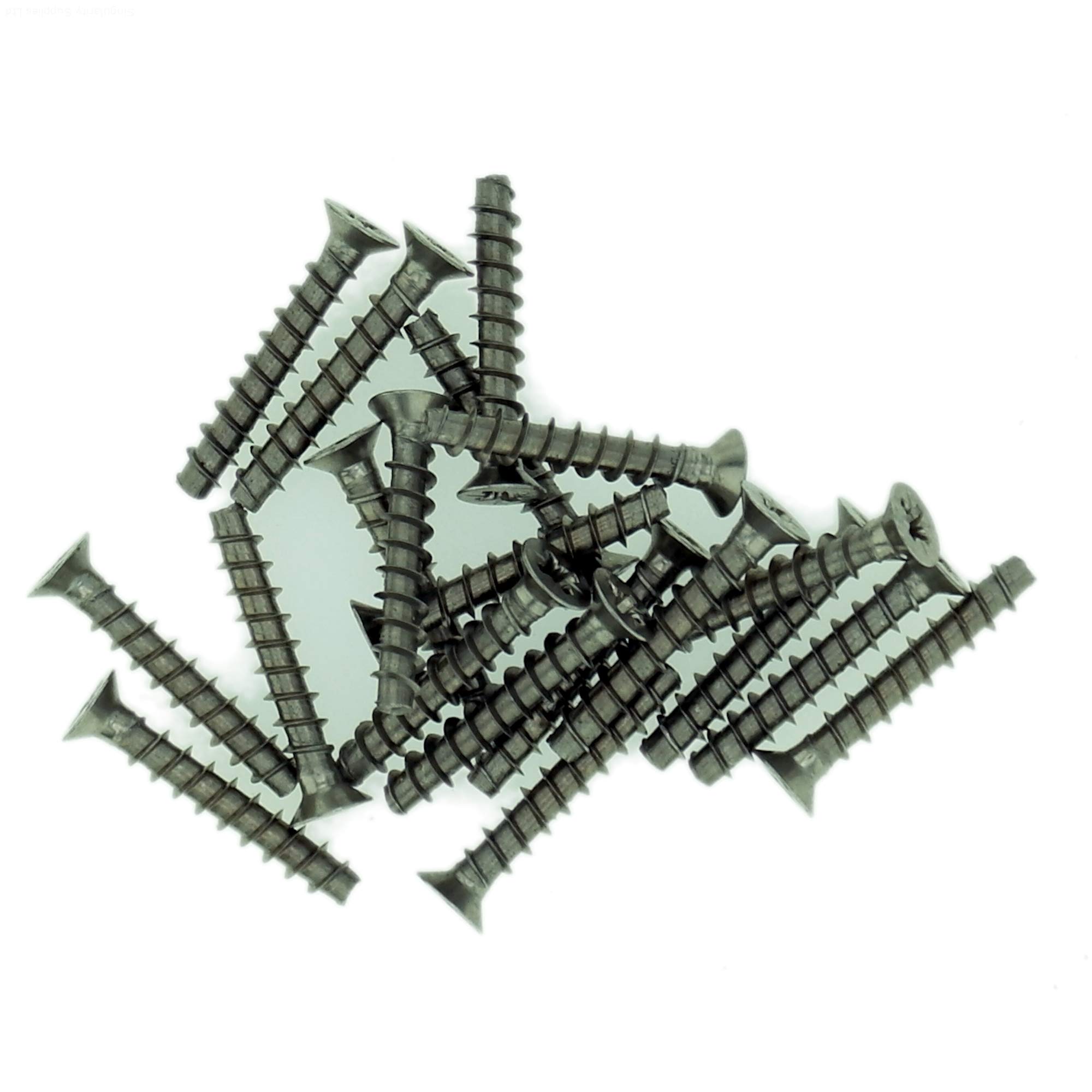 Singularity Supplies D3 (3Mm X 16Mm) Pozi Countersunk Screws For Plastic (Trilobular) - Stainless Steel (A2) (Pack Of 20)