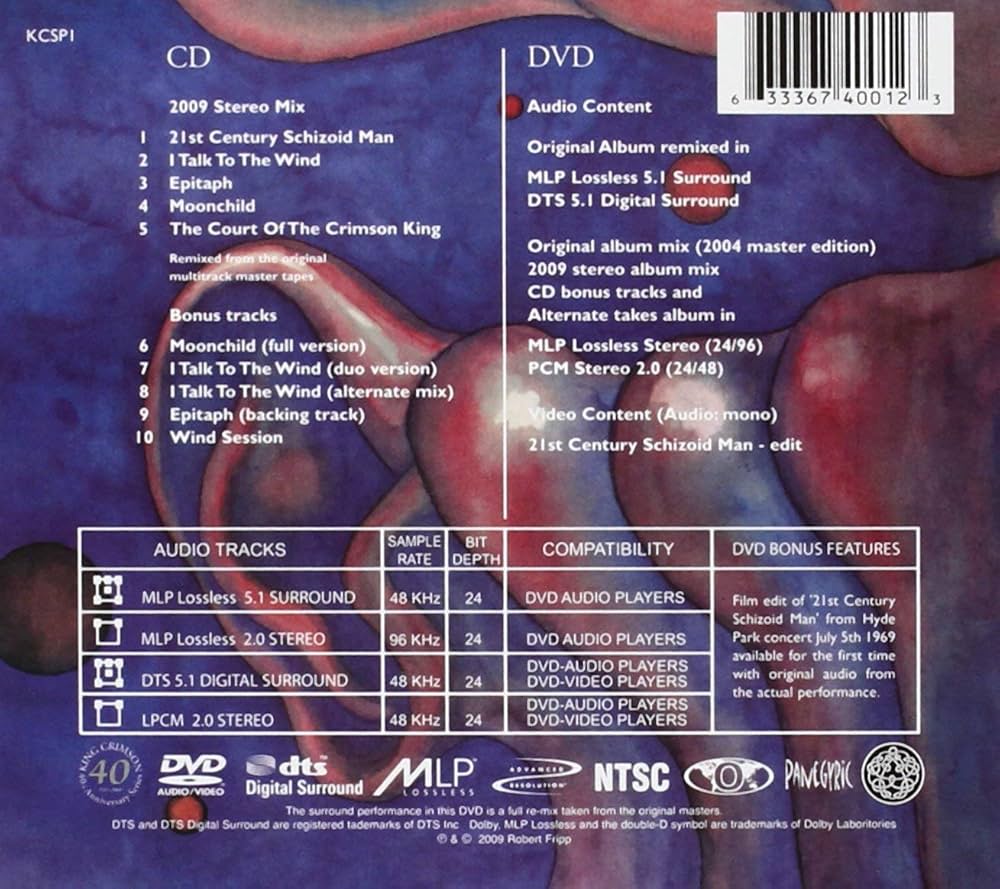 King Crimson - In The Court Of The Crimson King (CD+DVD