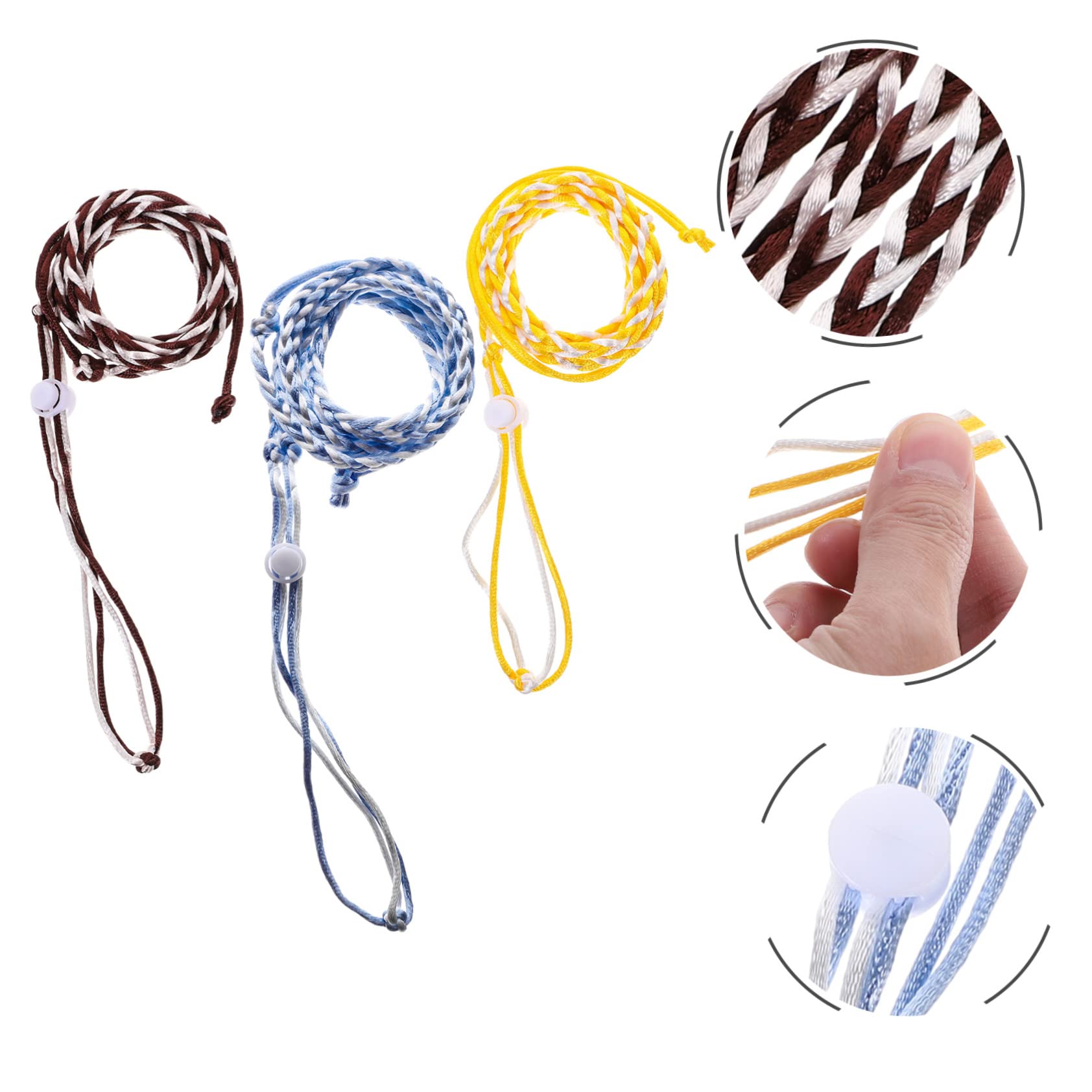 BESPORTBLE 3pcs Hamster Leash Set Small Pet Leash Comfortable Durable Random Color